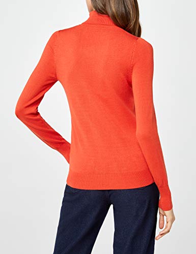 Marca Amazon - find. Jersey con Cuello Cisne Mujer, Rojo (Red), 38, Label: S