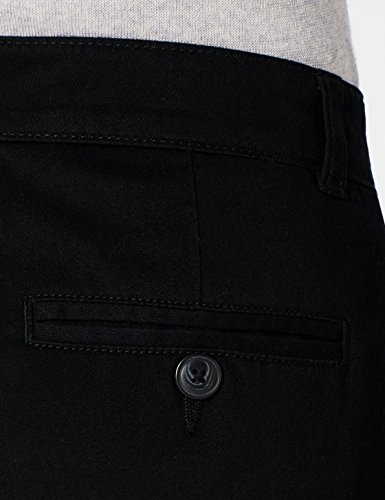 Marca Amazon - MERAKI Pantalones Chinos Estrechos Mujer, Negro (Black Beauty: 19-3911 Tcx), 38, Label: S