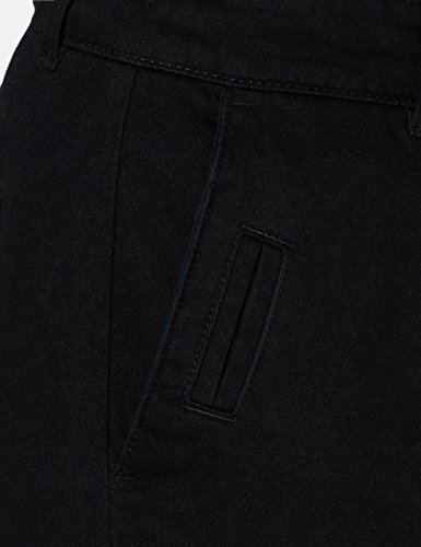 Marca Amazon - MERAKI Pantalones Chinos Estrechos Mujer, Negro (Black Beauty: 19-3911 Tcx), 38, Label: S