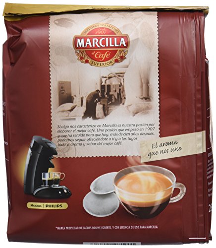 Marcilla Café Gran Aroma Extra Fuerte - 140 Monodosis compatibles con las máquinas de café SENSEO® - 5 Paquetes de 28 Unidades