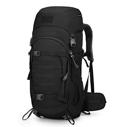 Mardingtop 50L/60L Mochila Táctica Militar Mochilas de Asalto MOLLE de Gran Capacidad Bolsa de Emergencia para Montañismo, Senderismo, Acampada, Caza y Actividad al Aire Libre (Nergo)