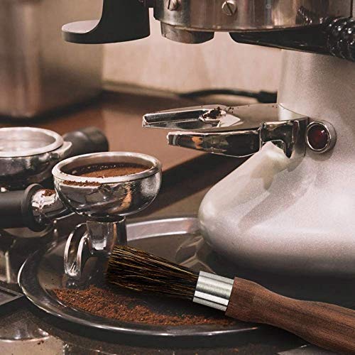 Mariisay Cepillo De Limpieza De Polvo De Molino De Café Cepillo De Máquina De Café Mango De Madera Cerda De Cerdo Cepillo De Café Espresso para Barista Venta Inicio Uso Diario Producto