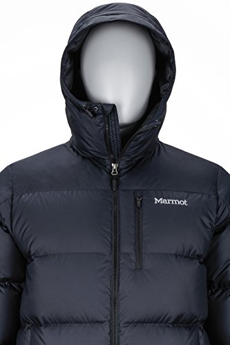 Marmot Guides Down Hoody Plumas Aislante Ligera, 700 Pulgadas Cúbicas, Chaqueta para Exteriores, Anorak Agua, Resistente Al Viento, Hombre, Black, S