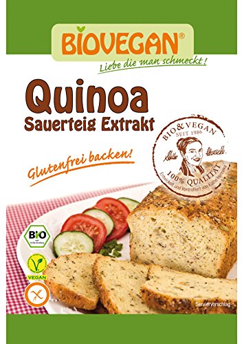 Masa madre ecológica de quinoa Biovegan 12 sobres x 30 g