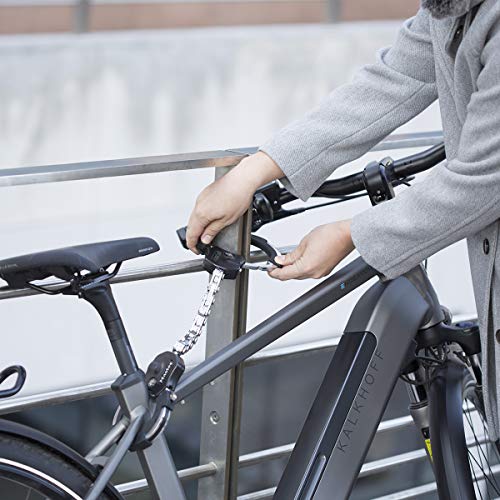 MASTER LOCK Antirrobo Bloqueo [Acero Reforzado Laminado] [55cm] 8290EURDPRO - Candado de Bicicleta, Patinete Electrico, Carros Bebe