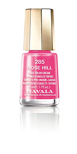 Mavala Mini Colors Pintauñas | Esmalte de Uñas | Laca de Uñas | 47 Colores Diferentes, Color Rose Hill 285 (Rosa Fuerte), 5 ml