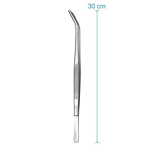 May Pinza para Servir - Pinzas de Cocina - Pinzas para Carne - Longitud: los 30 cm - Acero Inoxidable