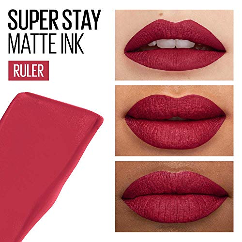 Maybelline New York - Superstay Matte Ink, Pintalabios Mate de Larga Duración, Tono 80 Ruler