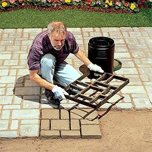 MCTECH DIY Pathmate Hormigón Forma Jardín Plástico Path Pavimento Cemento Ladrillo Molde para cemento, 3 pieza rectángulo