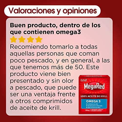 Megared Omega 3 - Aceite de Krill Complemento Alimenticio sin Regusto a Pescado 60 + 20 cápsulas gratis