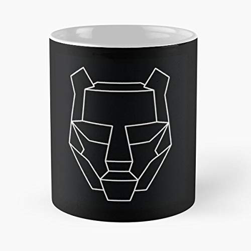 MELIBALI Hardstyle Montreal Dubstep Lost Black Btsm Belmont Tiger Lands Kompany Best Mug Tiene 11oz de Mano Hechas de cerámica de mármol Blanco