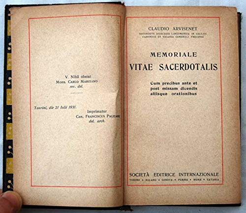 Memoriale Vitae Sacerdotalis ab uno e sacerdotibus gallicanis exulibus. Editi...