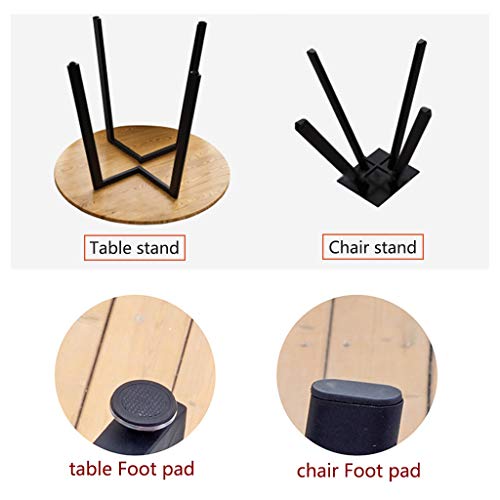 Mesa y Silla de Diseño de Oficina Muebles Modernos de Estilo Minimalista Combinación de Mesa Y Silla de Comedor Para Sala de Estar Estudio Balcón Cafetería Terraza Ocio Nórdico Mesa Redonda de 90 cm