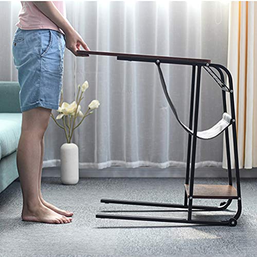 Mesas Para Portátiles Soporte De Cama Escritorio Almacenamiento Mesita De Noche Consola 60 * 40cmLado Del Sofá Portátil Portátil Tableta PC Bandeja De Soporte Para Enfermería Hospitalaria Lectura Co