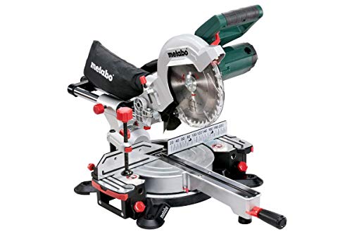 Metabo KGS 216 M 619260000 - Ingletadora con función de tracción para piezas anchas, Hoja de sierra 216 x 30 mm