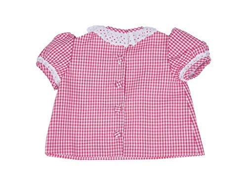 MI HIJA Y YO Camisa y Pantalón de Vichy y Piqué Modelo Francoise para Bebé (de 12 a 24 Meses) - Hecho a Mano - Colección Luz Marina - PRES. Regalo