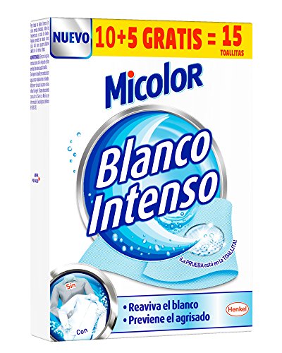 Micolor Toallitas Blanco Intenso 10+5-15 Unidades