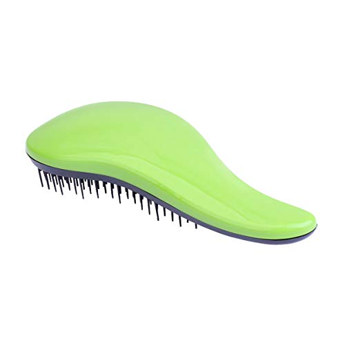 Milisten Cepillo Desenredante Deslizante para Niños Adultos Cepillo Profesional para Enredos para Cabello Natural Rizado Liso Mojado O Seco Verde