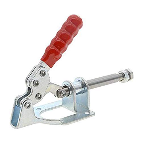 MINGZE 2pcs 32mm Toggle Clamp GH-302-F, Abrazadera rápida Pinza de soldar pieza a presión para soldar 136kg Holding Capacity Stroke Push Pull Action Hand Tool