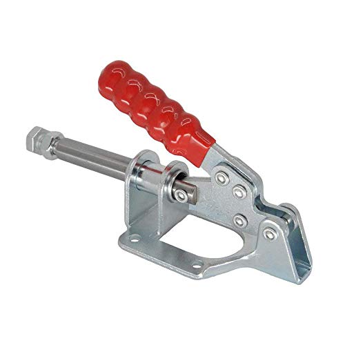 MINGZE 2pcs 32mm Toggle Clamp GH-302-F, Abrazadera rápida Pinza de soldar pieza a presión para soldar 136kg Holding Capacity Stroke Push Pull Action Hand Tool