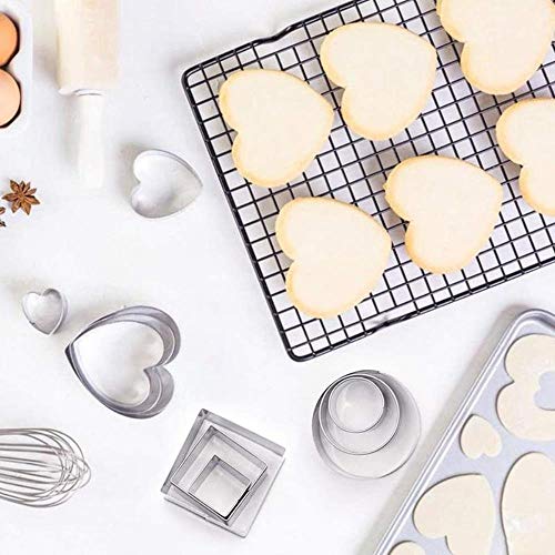 Mini cortador de galletas de acero inoxidable de 24 piezas, utensilios para galletas de Navidad, cortadores para hornear, herramientas para moldes de cocina, pastel Pastr G8P8, C