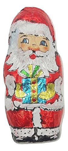 Mini Papa Noel o Santa Claus de chocolate con leche 1000 gramos