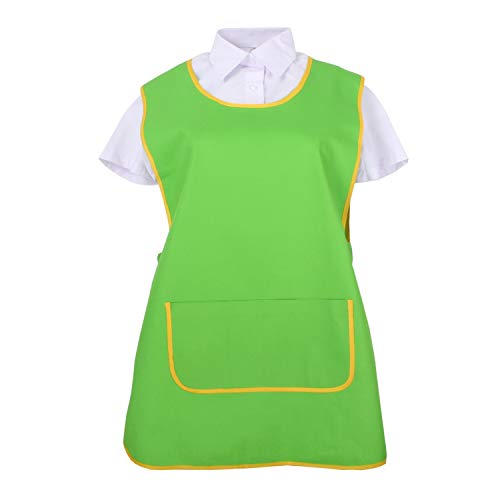 MISEMIYA - Delantal Impermeable Uniforme ESTÉTICA Laboral Limpieza CLINICA Hospital Veterinaria SANIDAD Médico Enfermera - Ref.868 - M, Delantal Limpieza 868-18 Verde