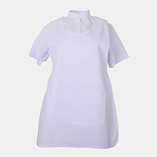 MISEMIYA - Delantal Limpieza Uniforme Laboral CLINICA MÉDICOS Limpieza Veterinaria Sanitarios HOSTELERÍA- Ref.868 - XL, Blanco