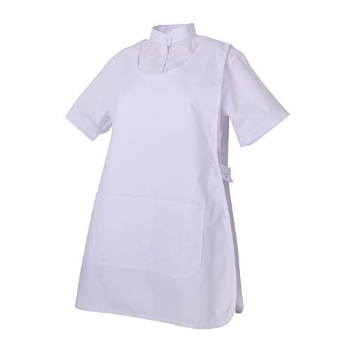 MISEMIYA - Delantal Limpieza Uniforme Laboral CLINICA MÉDICOS Limpieza Veterinaria Sanitarios HOSTELERÍA- Ref.868 - XL, Blanco