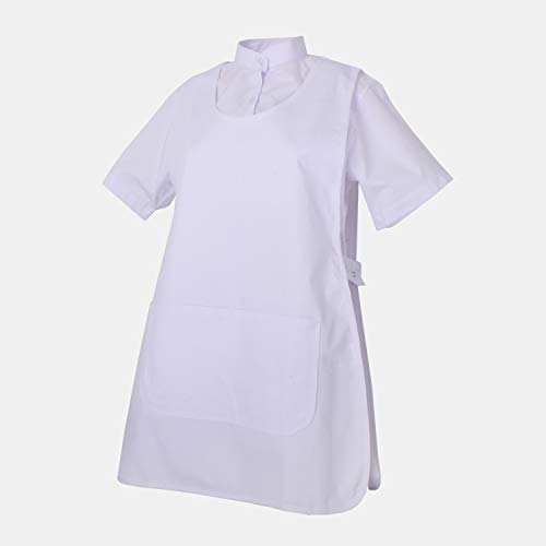 MISEMIYA - Delantal Limpieza Uniforme Laboral CLINICA MÉDICOS Limpieza Veterinaria Sanitarios HOSTELERÍA- Ref.868 - XL, Blanco