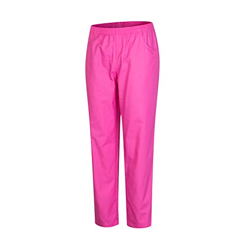 MISEMIYA - PANTALÓN Sanitarios Unisex Cintura ELÁSTICA Uniforme Laboral MÉDICO Enfermera Limpieza Veterinaria SANIDAD HOSTELERÍA- Ref.8312 - XL, Rosa