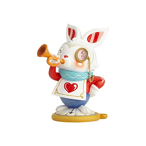 Miss Mindy Presents Disney El Conejo Blanco, Resina, Multicolor, 8x6x10 cm