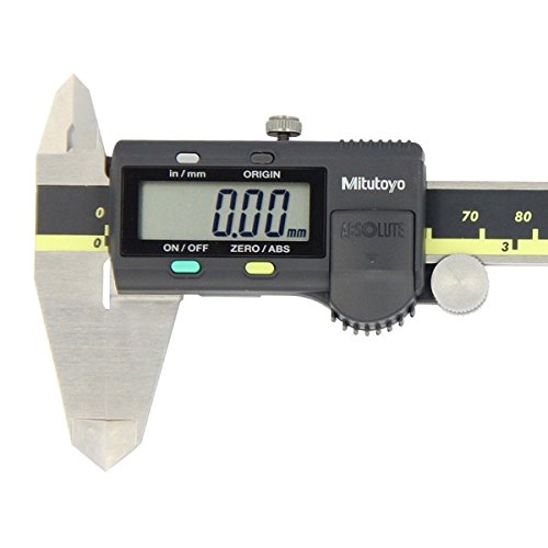 Mitutoyo 500-196-30 - Calibre electrónico digital con sensor de inducción AOS, regla absoluta ABS, con escala auxiliar (nonio), 150 mm