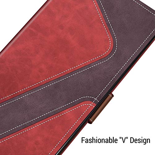 MOBESV Funda para Xiaomi Redmi Note 7, Funda Libro Xiaomi Redmi Note 7, Funda Móvil Xiaomi Redmi Note 7 Magnético Carcasa para Xiaomi Redmi Note 7 Funda con Tapa, Rojo