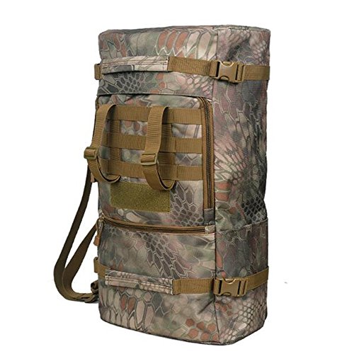 Mochila Bolsa De Camping para Senderismo Al Aire Libre Mochila De Viaje para Hombre Mochila De Viaje Multifuncional De Gran Capacidad Mochila Profesional Multifuncional, Crepe De La Selva, 40L