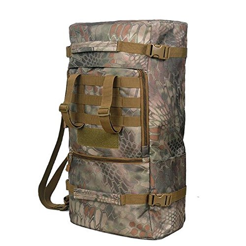 Mochila Bolsa De Camping para Senderismo Al Aire Libre Mochila De Viaje para Hombre Mochila De Viaje Multifuncional De Gran Capacidad Mochila Profesional Multifuncional, Crepe De La Selva, 40L