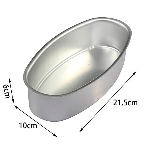 Molde para pasteles duradero para el hogar, fácil de limpiar, para restaurante, jalea, cocina, aleación de aluminio, para hacer fondant, forma ovalada, No cero, como en la imagen, Tamaño libre