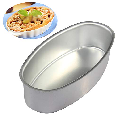 Molde para pasteles duradero para el hogar, fácil de limpiar, para restaurante, jalea, cocina, aleación de aluminio, para hacer fondant, forma ovalada, No cero, como en la imagen, Tamaño libre