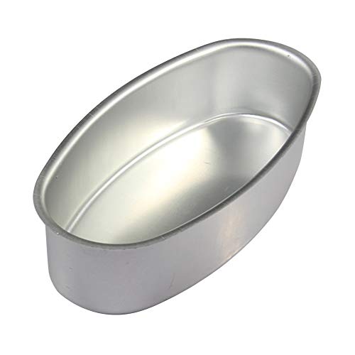 Molde para pasteles duradero para el hogar, fácil de limpiar, para restaurante, jalea, cocina, aleación de aluminio, para hacer fondant, forma ovalada, No cero, como en la imagen, Tamaño libre