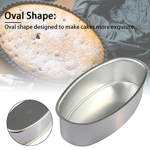 Molde para pasteles duradero para el hogar, fácil de limpiar, para restaurante, jalea, cocina, aleación de aluminio, para hacer fondant, forma ovalada, No cero, como en la imagen, Tamaño libre