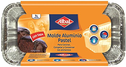 Moldes aluminio albal 1 litro 3 un