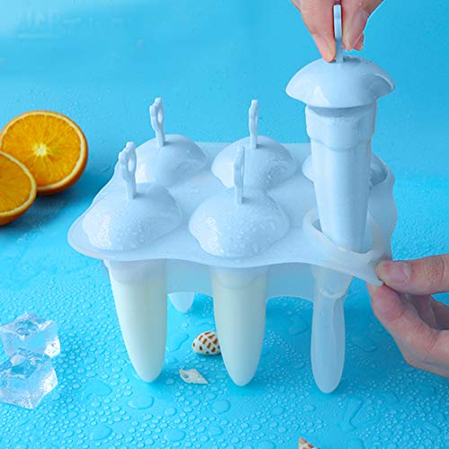 Moldes Helados Silicona, Moldes para Helados y Polos, Moldes Polos Niños, Ice Cream Mold, Ice Lolly Moulds, Sin BPA Molde para Hacer Helados Caseros