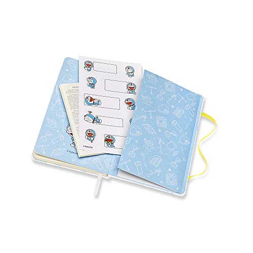 Moleskine - Agenda Semanal 12 Meses 2020 Doraemon Edición Especial Blanca con Tapa Dura y Cierre Elástico, Tamaño de Bolsillo 9 x 14 cm, 144 Páginas (AGENDA 12 MOIS EDT LIMITEE)