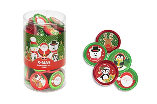 Monedas de Chocolate con leche (Christmas)