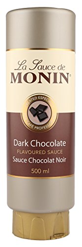 Monin Flavoured Sauce, Salsa de Chocolate Negro, Botella de 500 ml