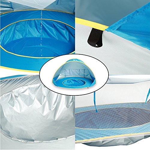 MOONBROOK Baby Beach Tienda portátil Ligero Pop-up Piscina protección UV Exterior Sun Shelter para bebé