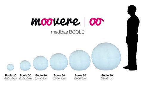 Moovere Boole Esfera Iluminada Decorativa E27, 7 W, 40 X 35 cm