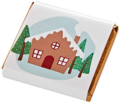 Mopec Napolitana de Navidad, cabaña en Bosque. Pack aproximado de 150u, Verde, Talla única, 150