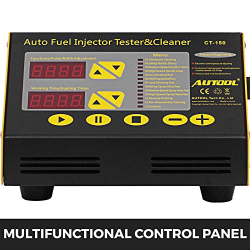 Mophorn Máquina de Limpieza de Inyectores para 4 Cilindros Limpiador de Inyectores de Combustible Cilindro Profesional CT150