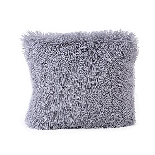 MORETIME Las Fundas de los Cojines,Decorativa Almohadas Fundas para Sofá Cama Sala de Estar 43x43 Funda de Almohada sofá Funda de cojín decoración del hogar Funda de Almohada Color sólido